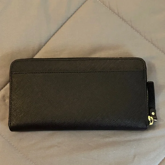 Kate Spade Black Zip-Around Wallet - Picture 2 of 3